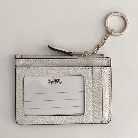 COACH Mini Card ID Skinny Keyring Wallet NWT - Picture 3 of 3